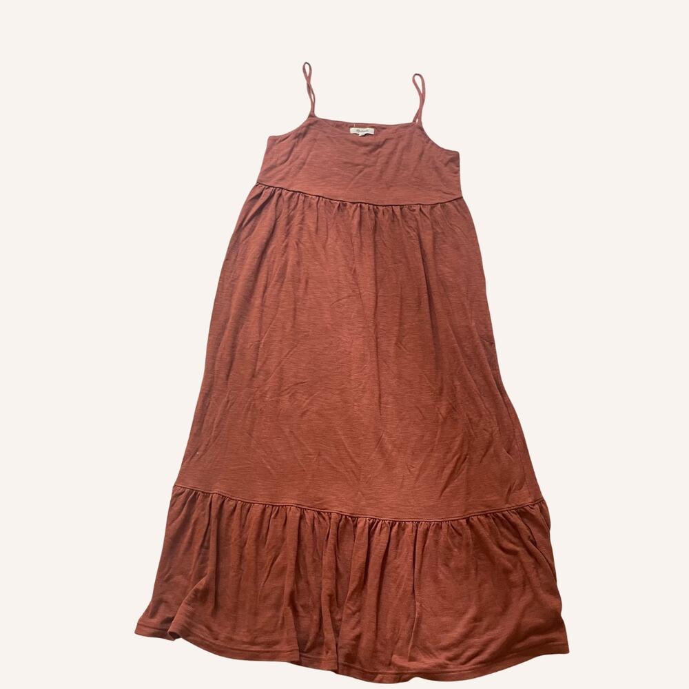 MADEWELL dress M burnt orange brown festival boho rustic